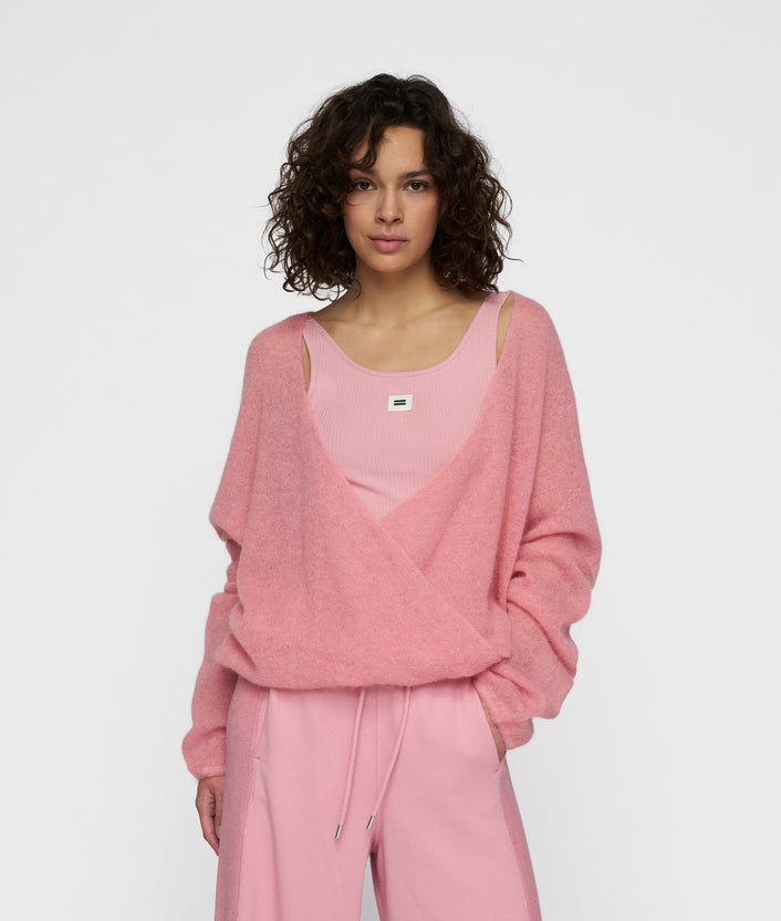 10days dance knit sweater bright raspberry