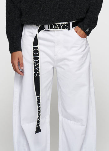 logo belt | black