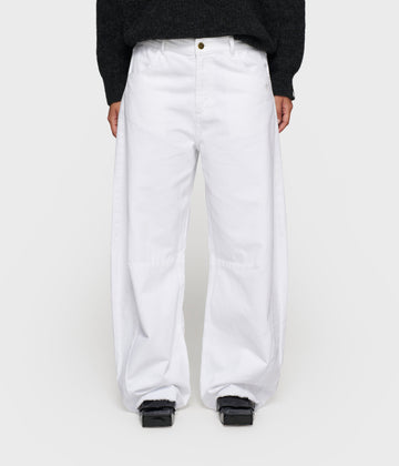 western pants washed | optic white