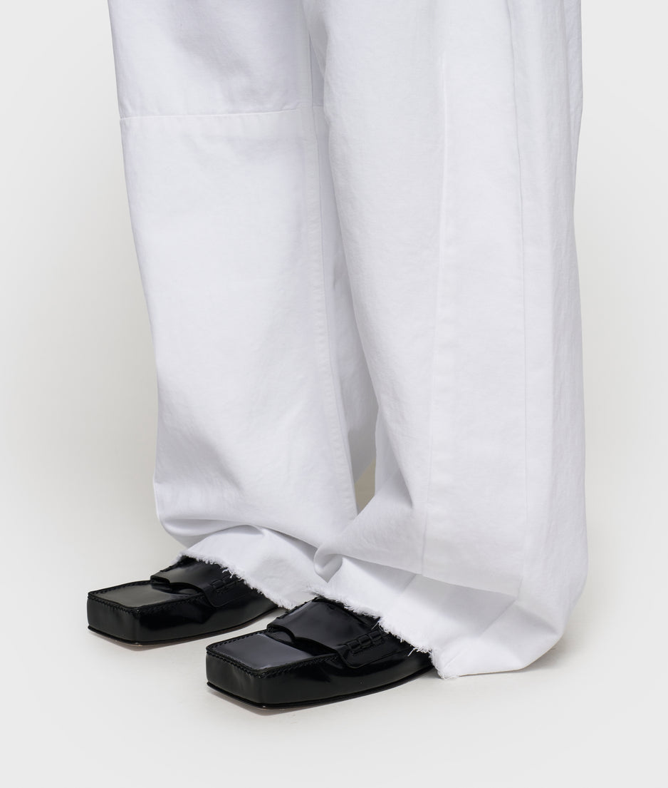 western pants washed | optic white