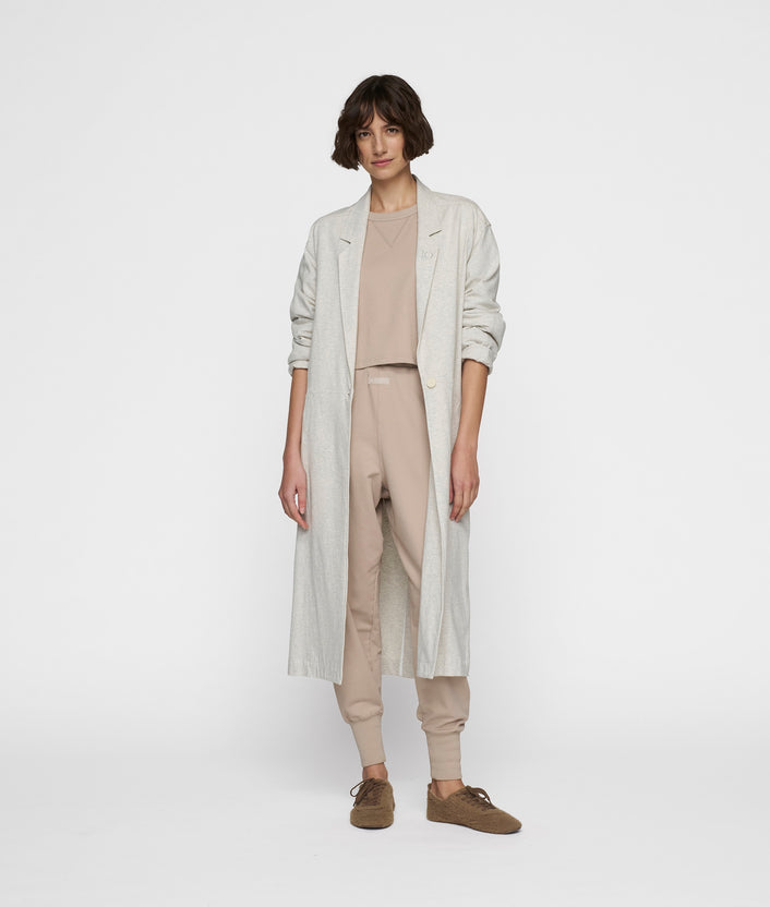 10days long blazer jersey light grey melee