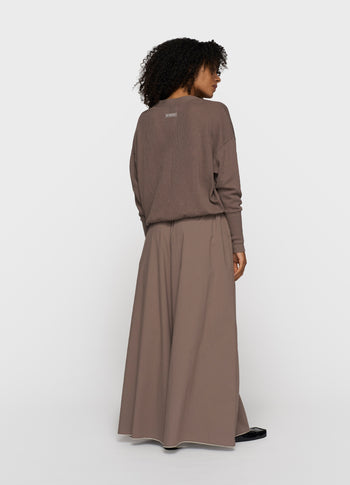 v-neck cardigan mesh | moonrock