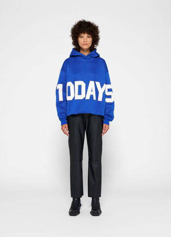 hoodie logo patch | electric blue