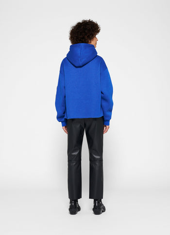 hoodie logo patch | electric blue