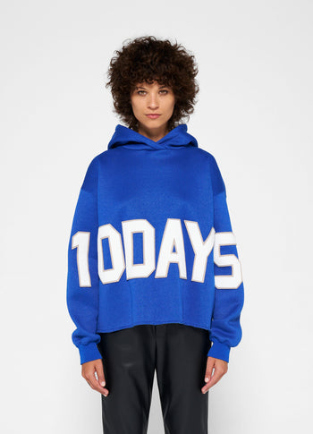 hoodie logo patch | electric blue