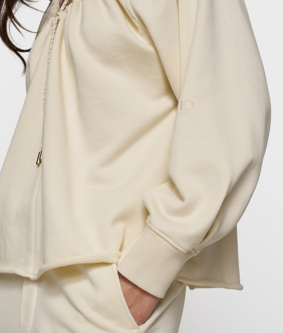 LA sweater gathering | soft vanilla