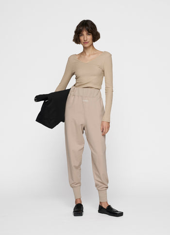 v-neck long sleeve ballet top | rope