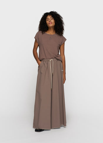 cotton linen tee | moonrock