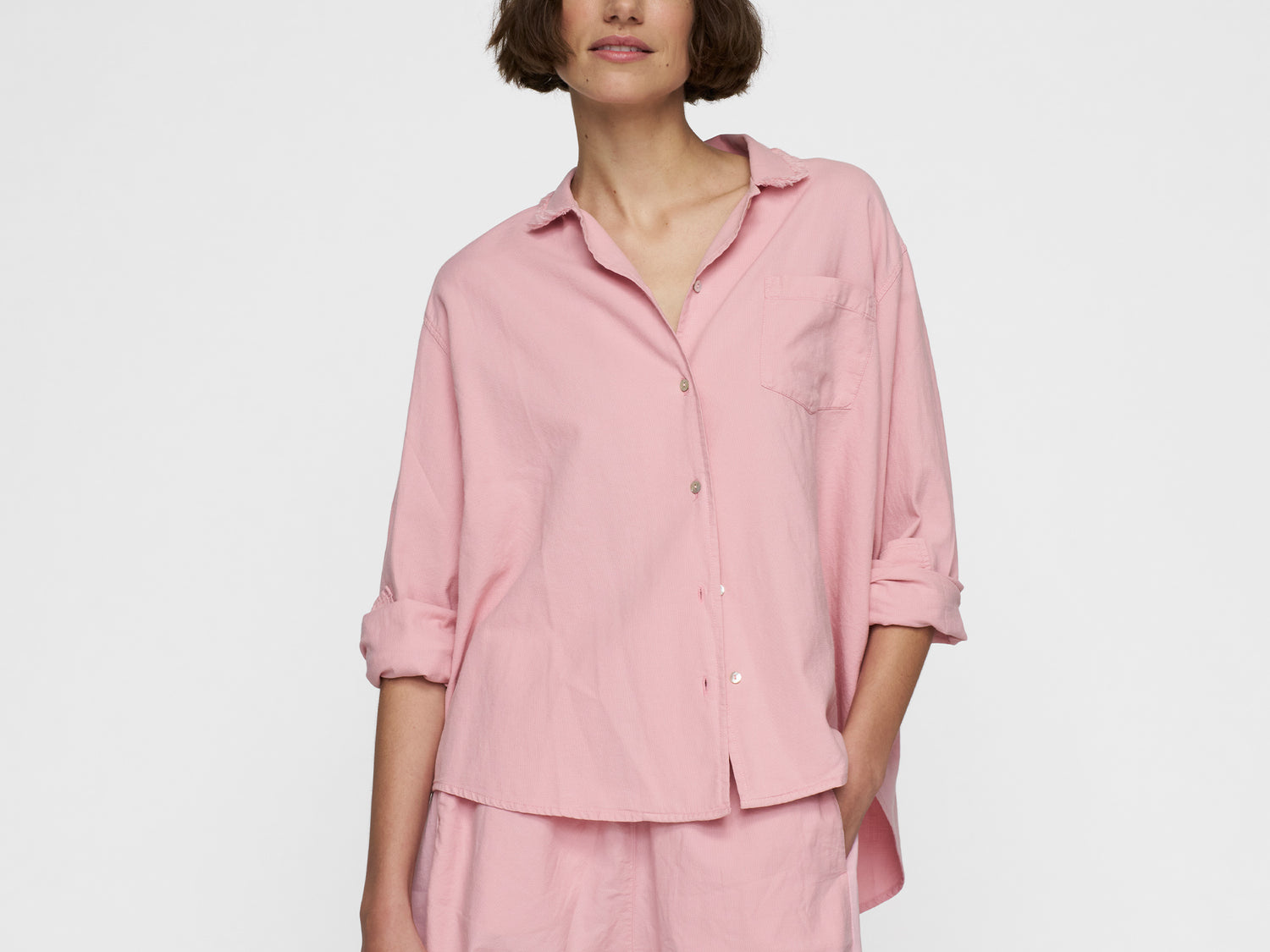 shirt pique | bright raspberry