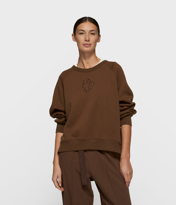 a-symmetric sweater | dark truffle