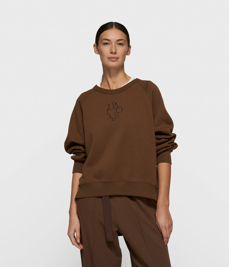 a-symmetric sweater | dark truffle
