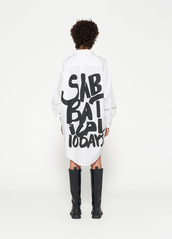 oversized shirt sabatical | white