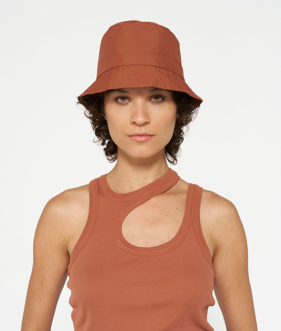 bucket hat | saddle brown