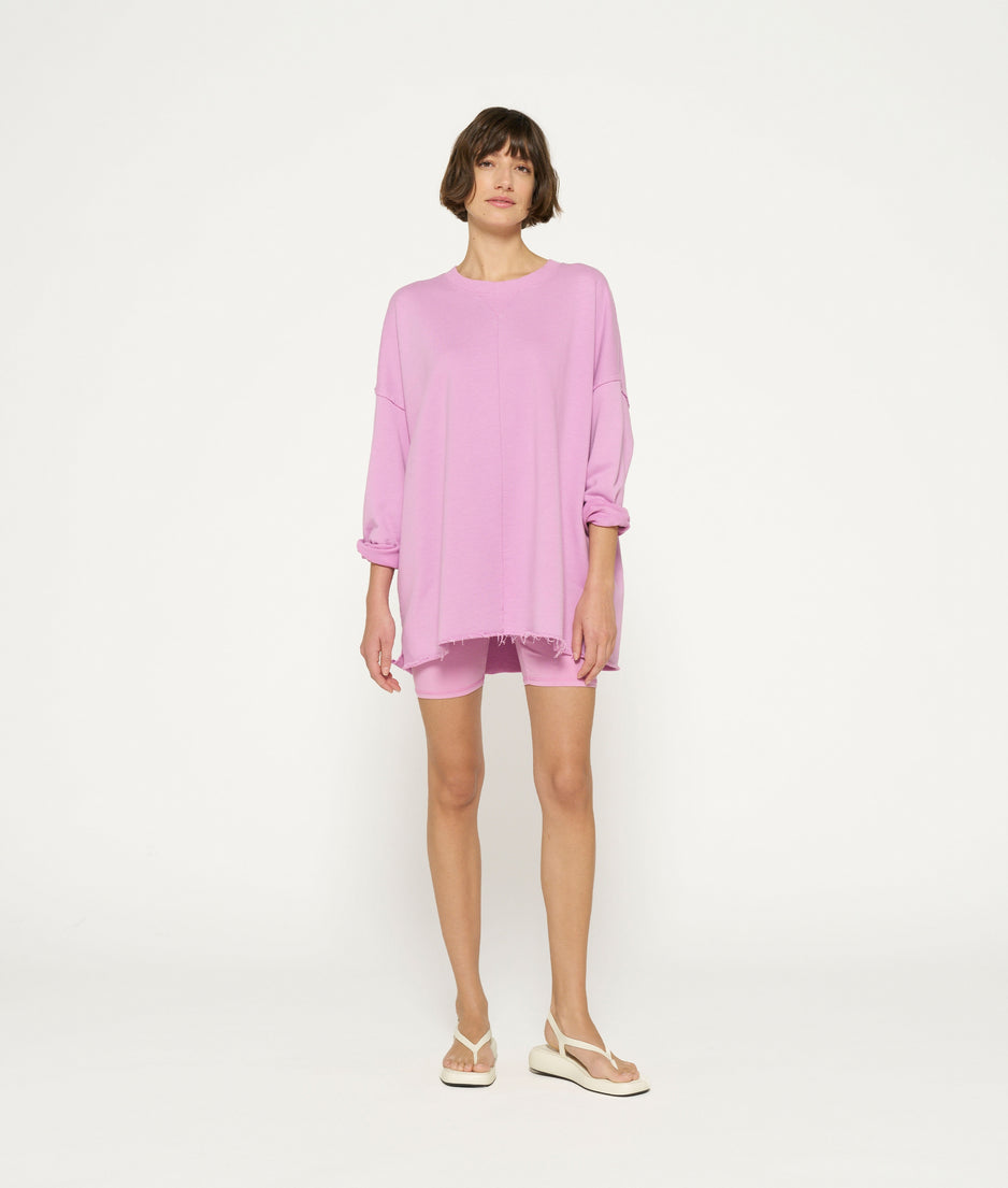 LA fleece sweater | violet