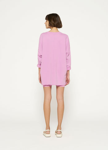 LA fleece sweater | violet