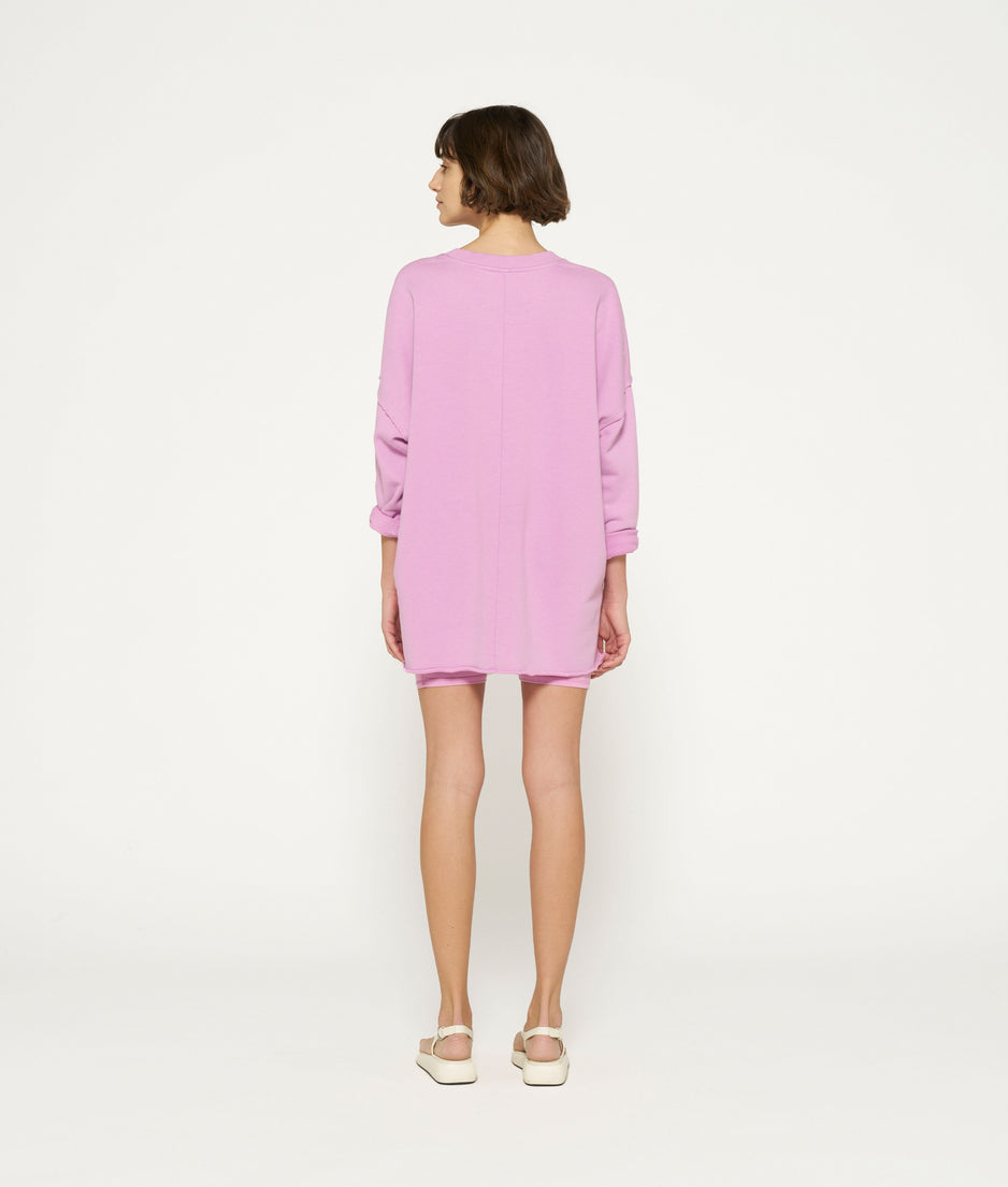 LA fleece sweater | violet