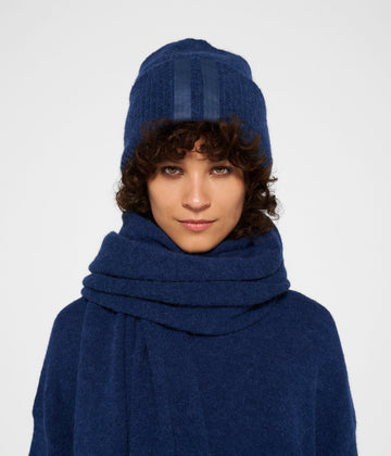 soft knit beanie | electric blue