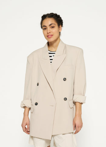 proud blazer | light safari