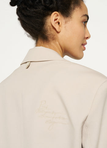 proud blazer | light safari