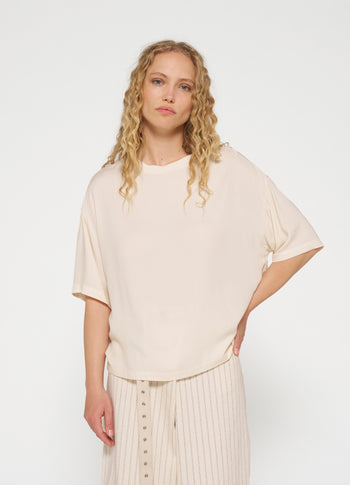 blouse tee | light natural