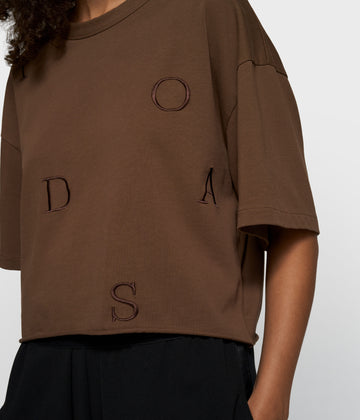 thick cotton tee 10DAYS | dark truffle