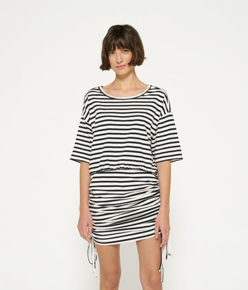 proud dress stripes | ecru/black