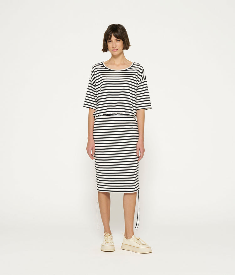 proud dress stripes | ecru/black