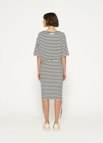 proud dress stripes | ecru/black