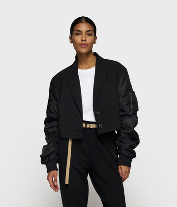 bomber blazer | black