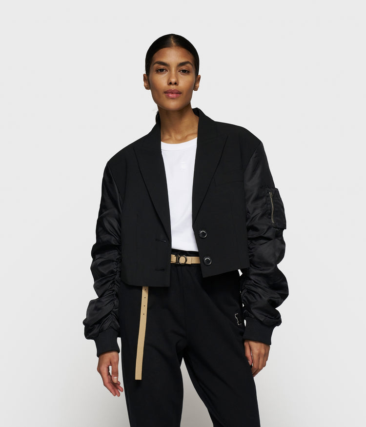 bomber blazer | black