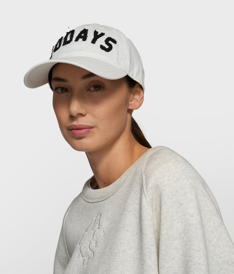 cotton cap logo | ecru