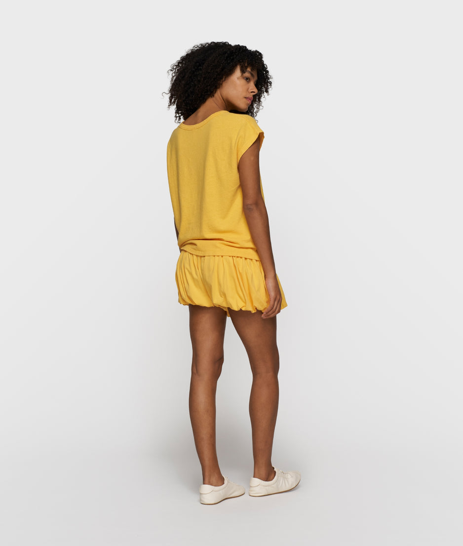 cotton linen tee | mango