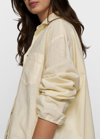 linen shirt | soft vanilla