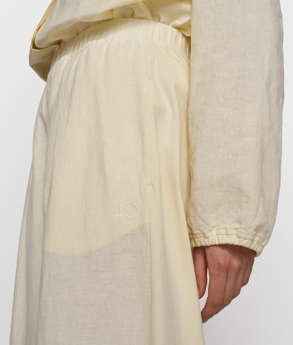 flowy pants linen | soft vanilla