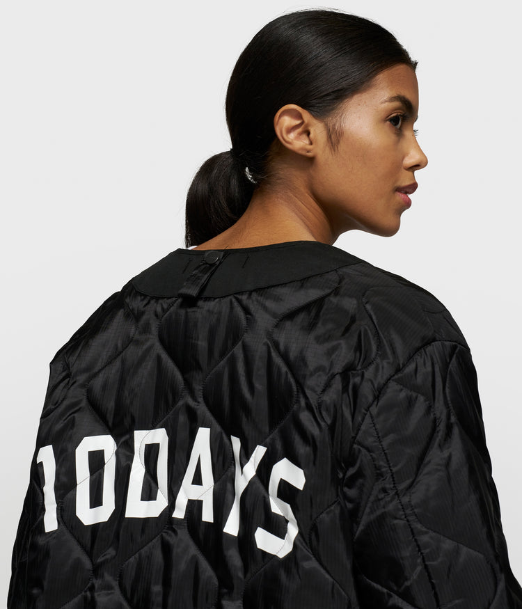 light padded jacket | black