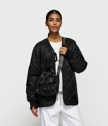 padded shopper small | black