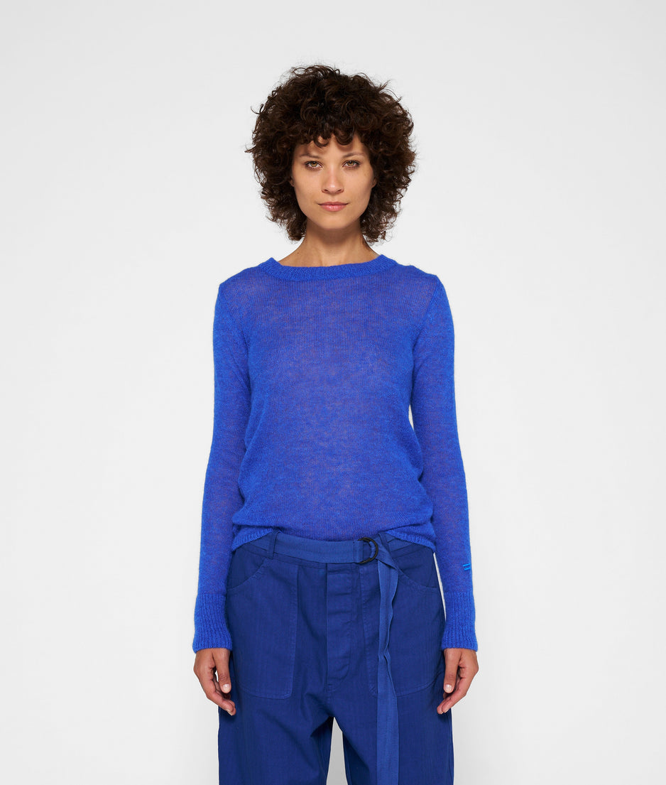 tee thin knit | electric blue
