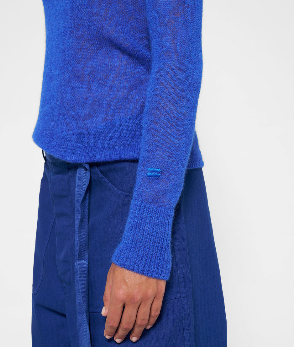 tee thin knit | electric blue
