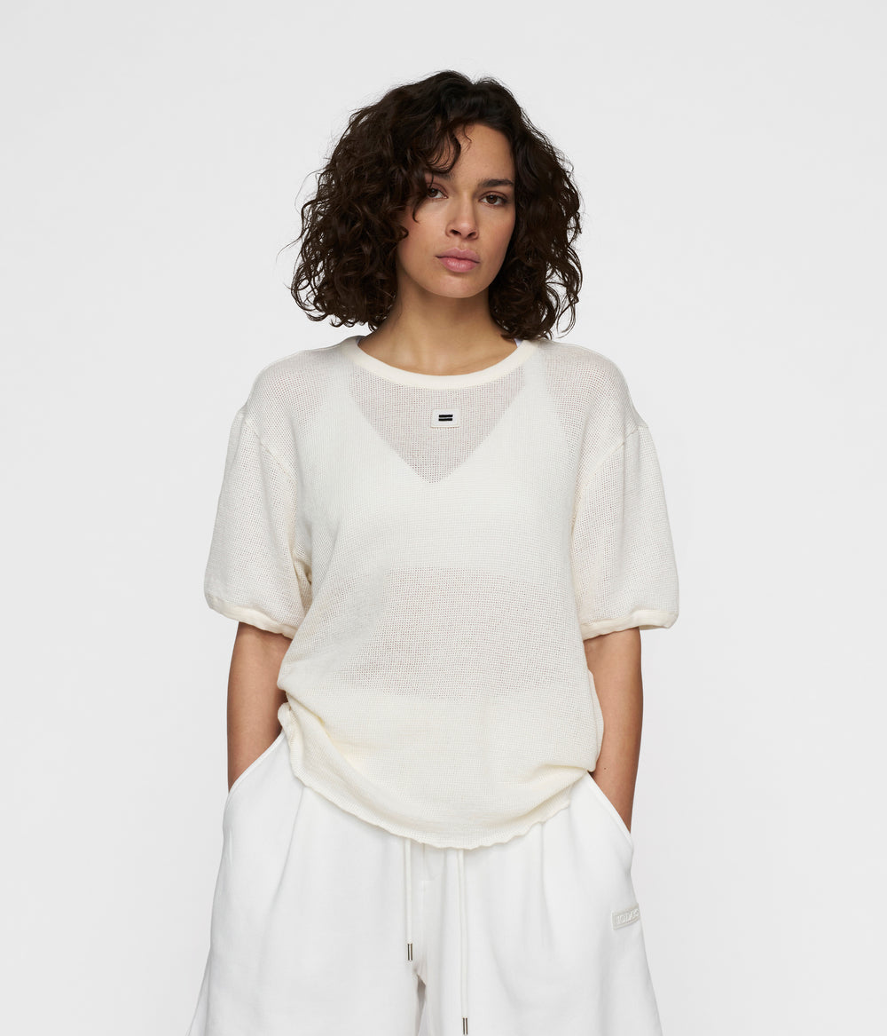 tee mesh | ecru
