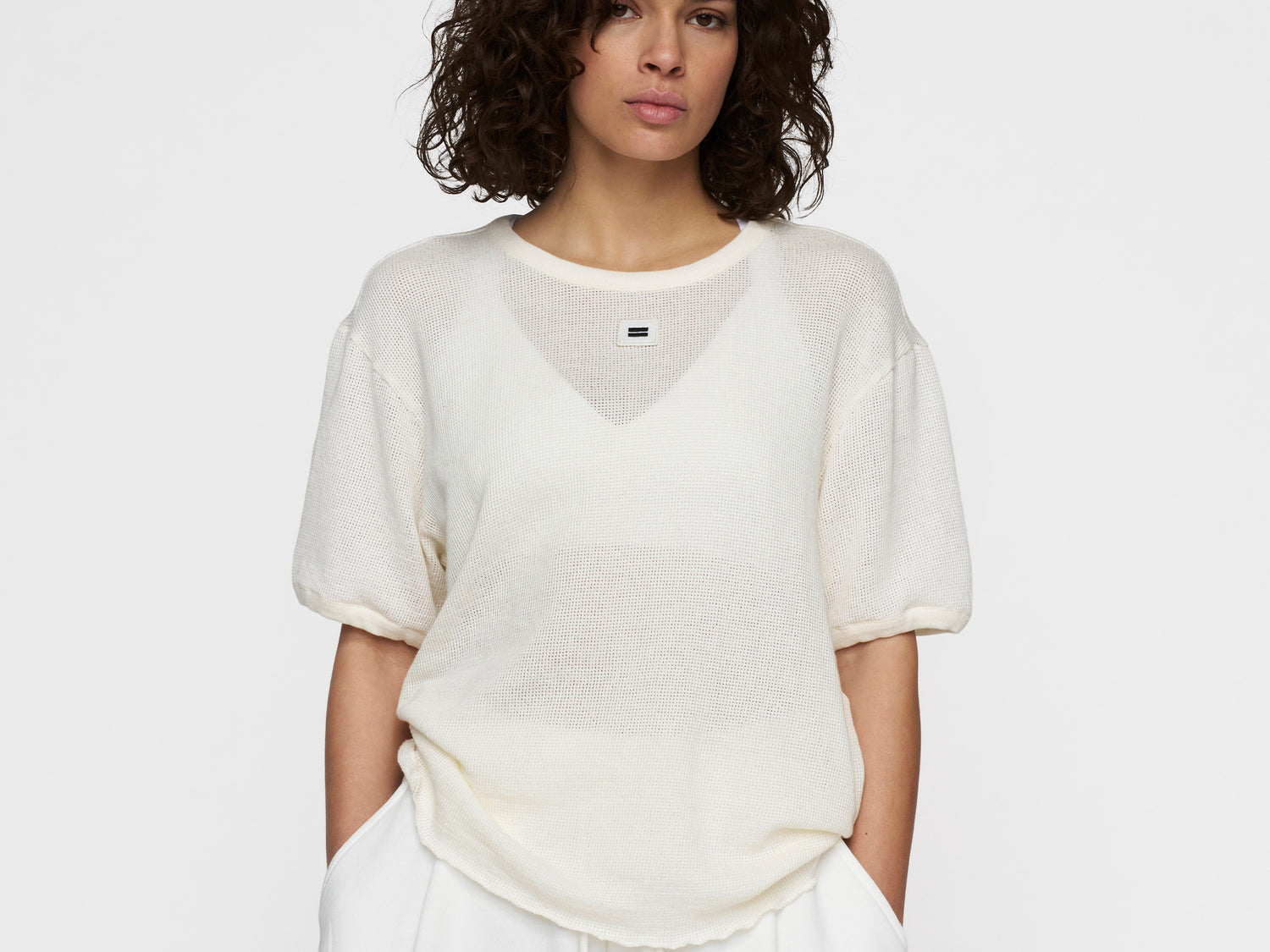 tee mesh | ecru