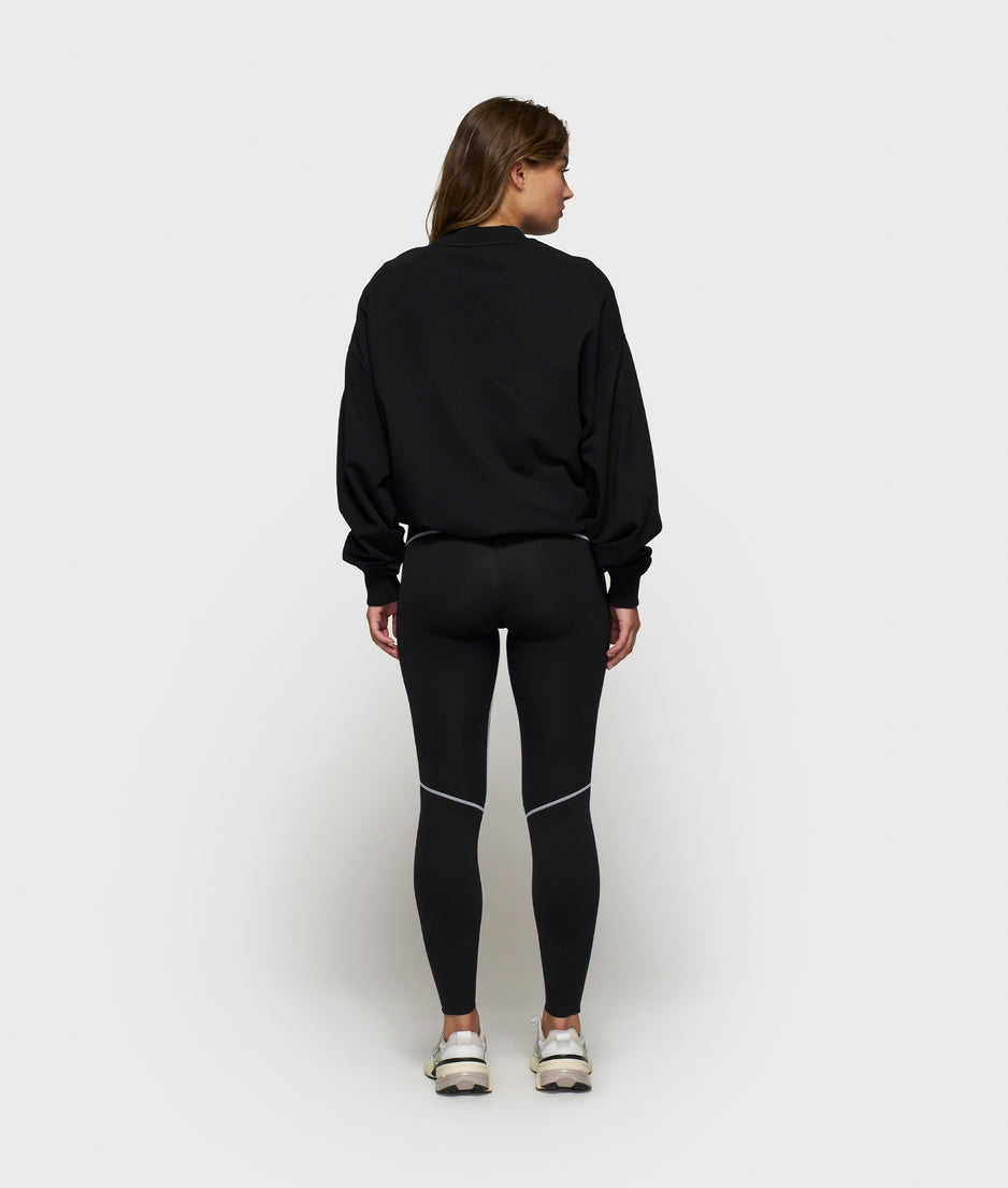 contrast leggings | black