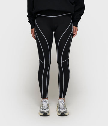 contrast leggings | black