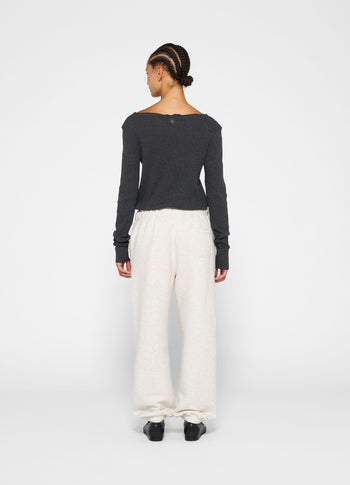 soft rib boatneck tee | antra melee