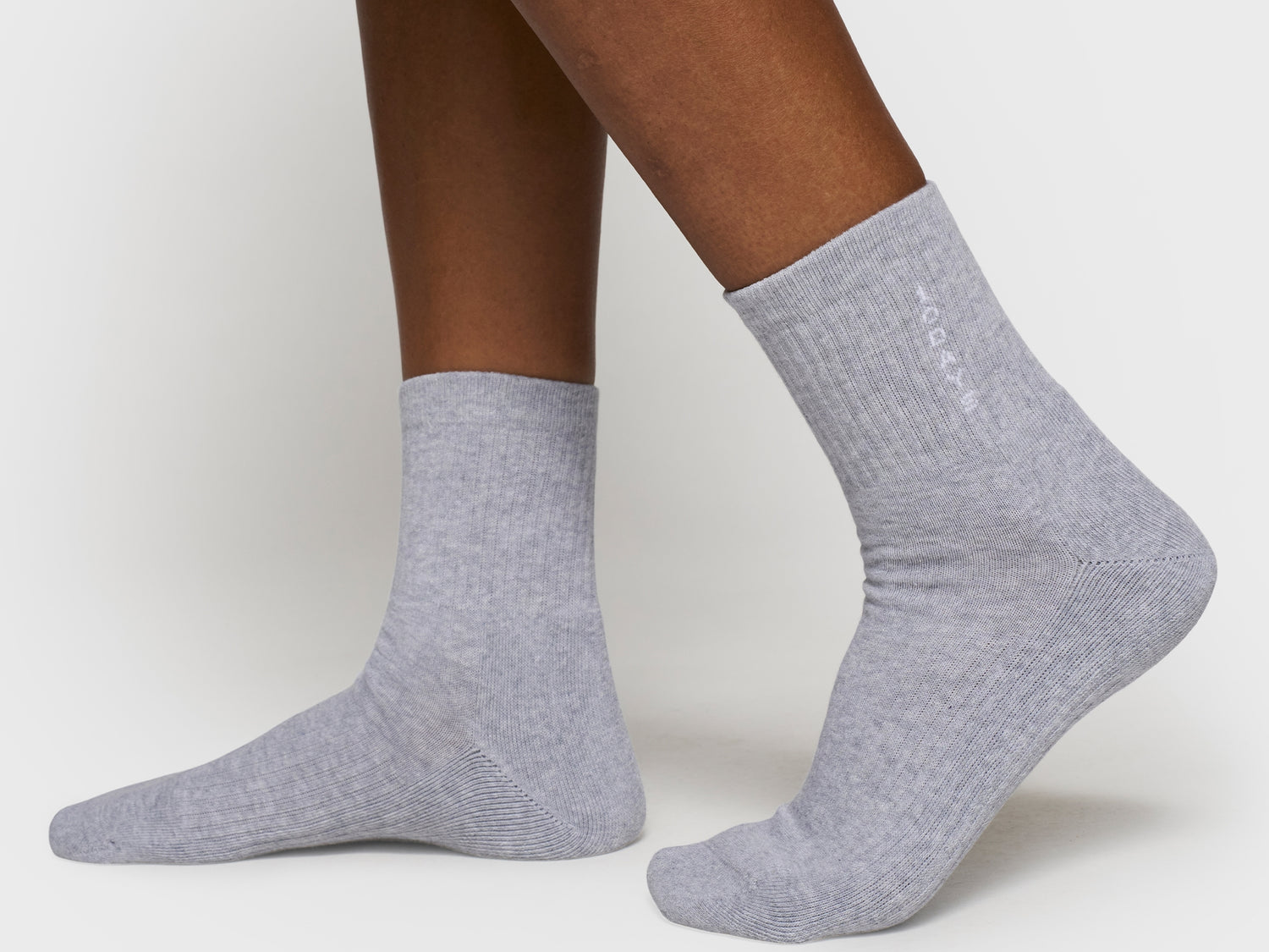 socks 10DAYS | white grey melee