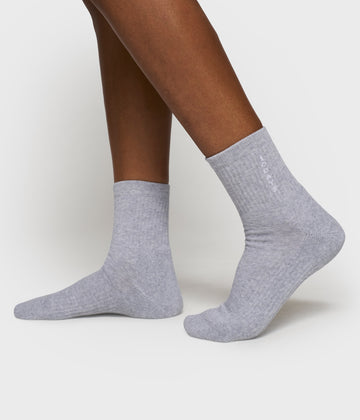 socks 10DAYS | white grey melee