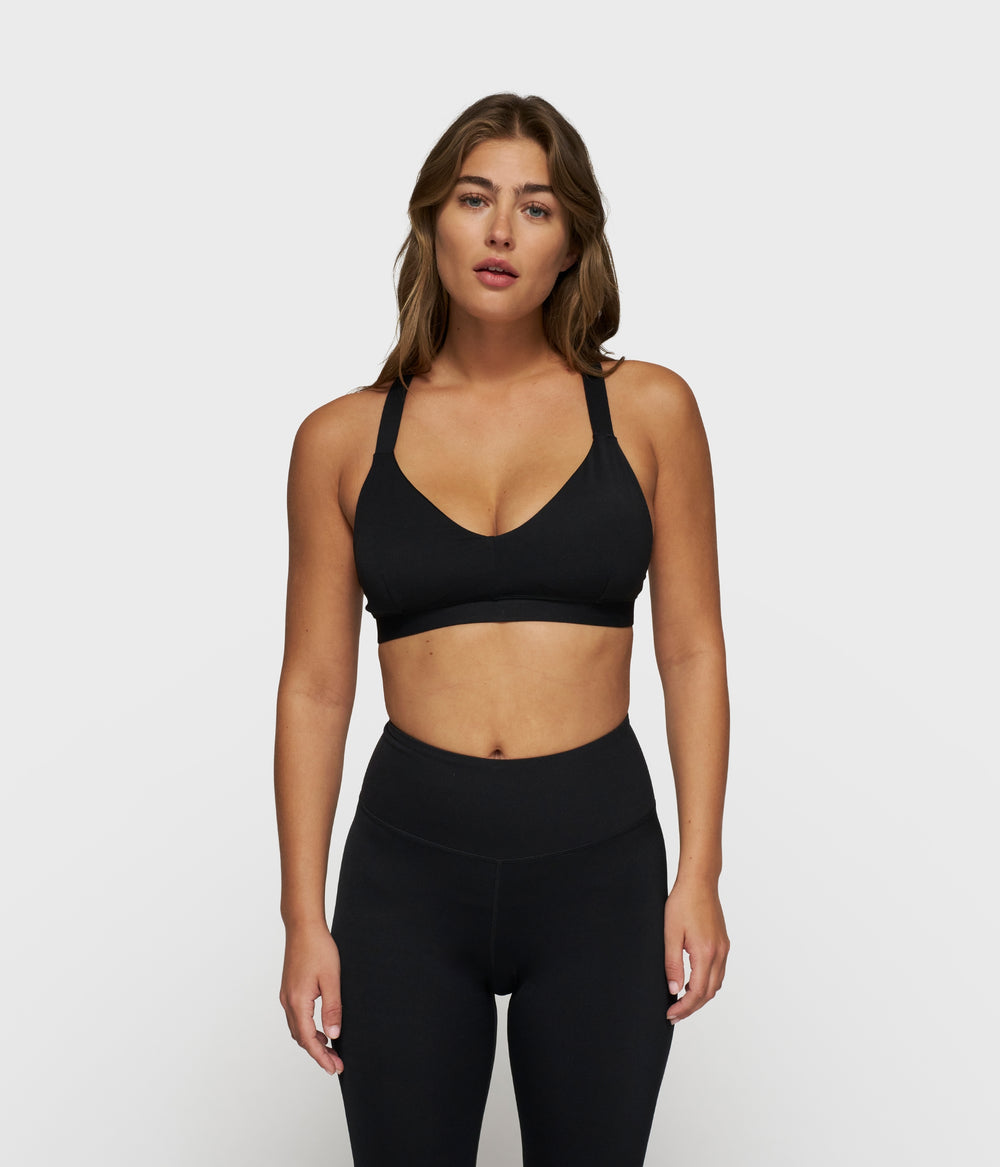 sporty bra | black