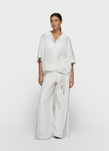 oversized blouse jacket | ecru