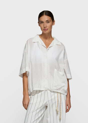 oversized blouse jacket | ecru