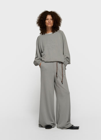 wide jogger | light graphite