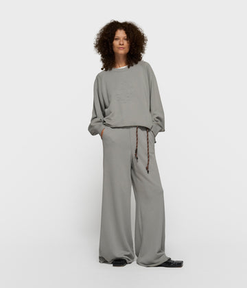 wide jogger | light graphite